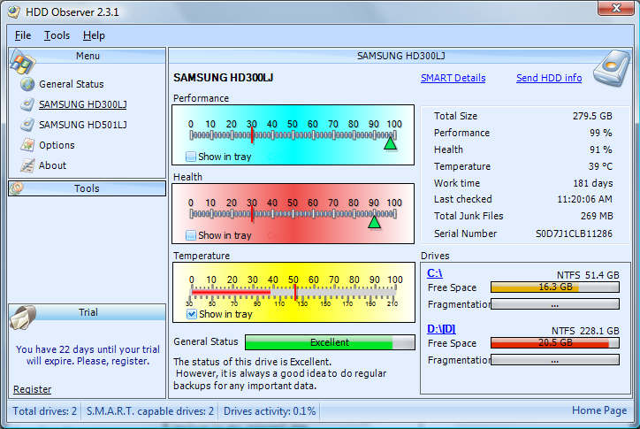 Hard Drives Monitor